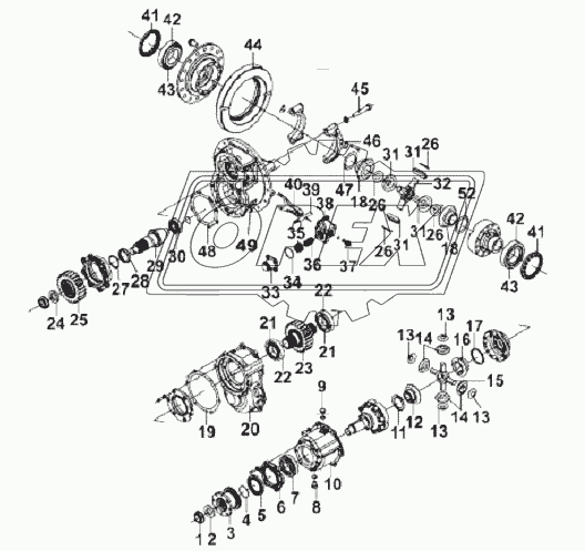 Middle Axle Main Retarder