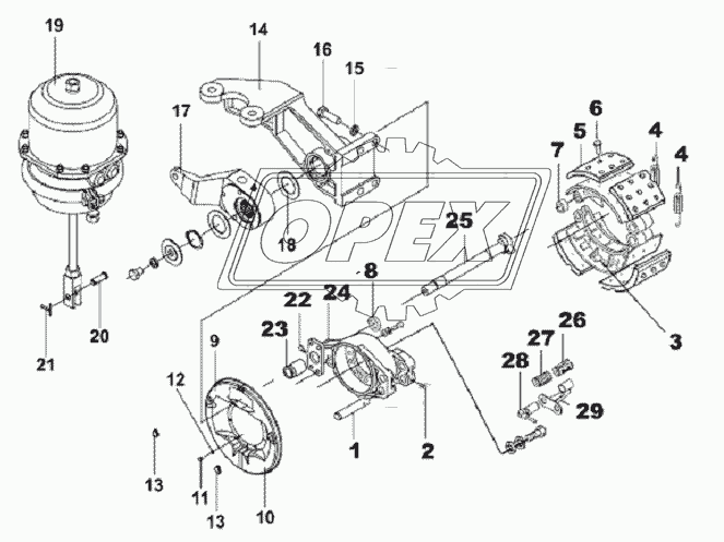 Middle Right Brake Subassembly