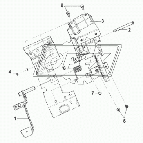 Clutch Pedal Subassembly