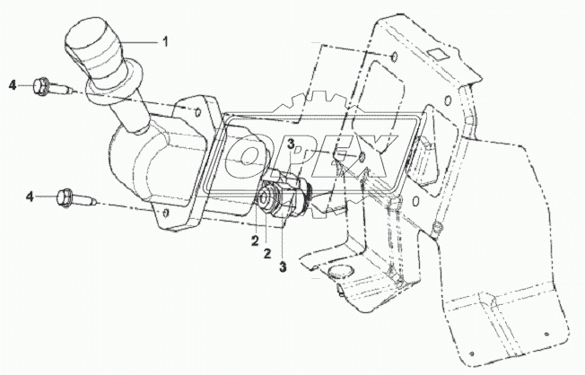 Hand Brake Valve Subassembly