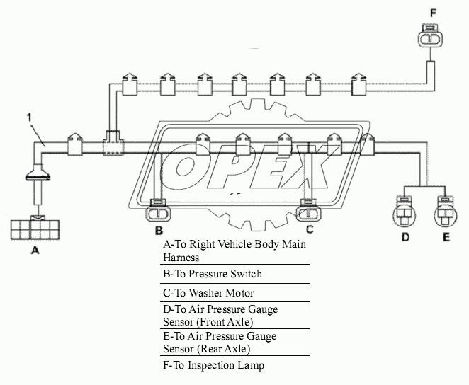 Front Wall Harness Subassembly