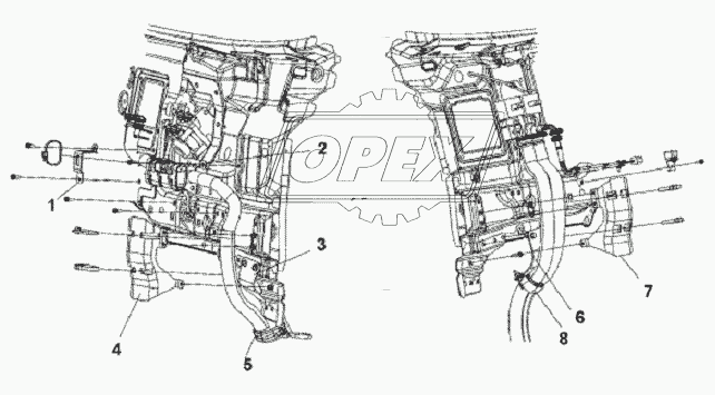Front Wall Harness Sheet Guard Subassembly