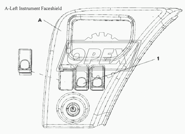 Switch Blanking Cover Subassembly-Rocker Switch