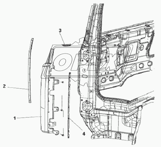 Front Wall Outside Plate Subassembly