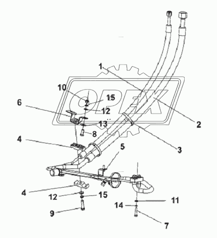 A/C Pipeline Subassembly - Cab