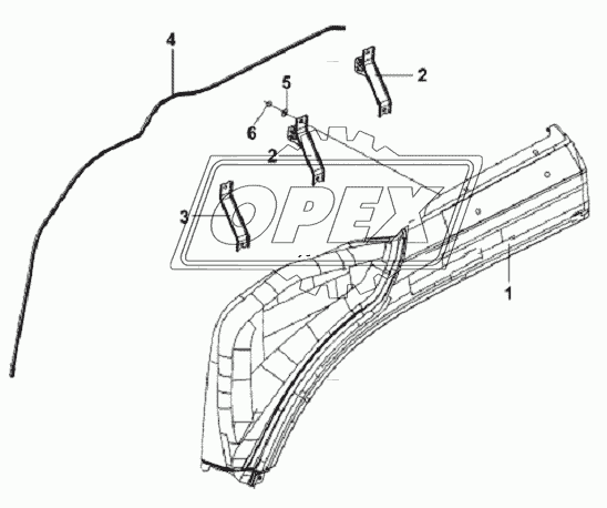 Left Upper Wheel Cover Subassembly