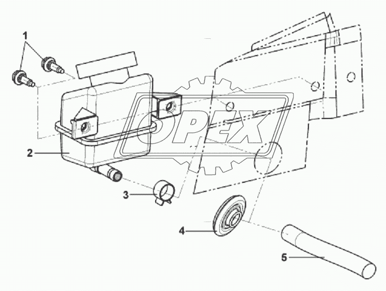 1606A-C0100 Бачок сцепления