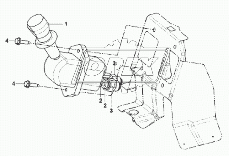 3517A-C0100 Управление стояночным тормозом