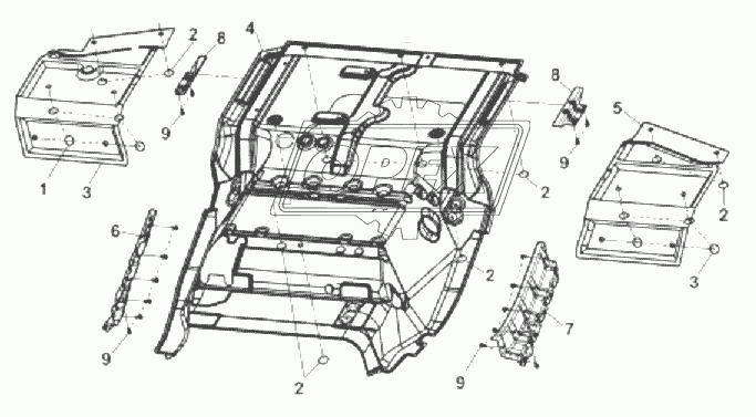 5110B-C0100 Теплоизоляционная накладка пола