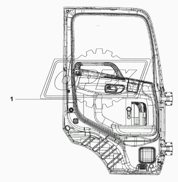 6101A-C0102 Дверь левая в сборе