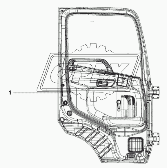 6101B-C0102 Дверь правая в сборе