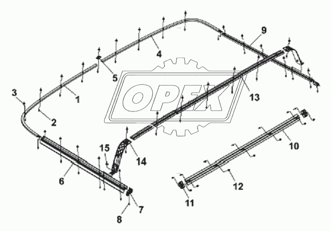 8205B-C0100 Направляющие оконной шторы