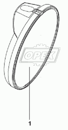 8219A-C0100 Зеркало нижнего обзора