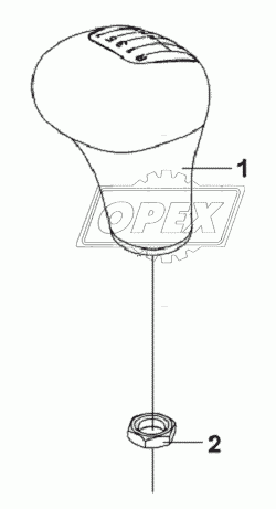 1703A-T0300 Рукоятка рычага переключения передач