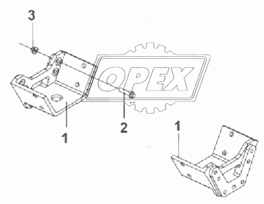 1001E-T2200 Кронштейн задней опоры двигателя