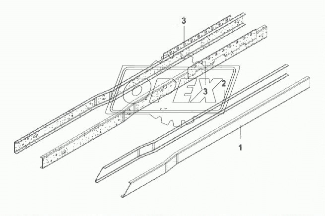 28ZX303 Лонжероны рамы