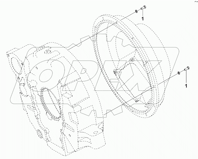 1601E-ZB3E0 Монтажный комплект корпуса сцепления