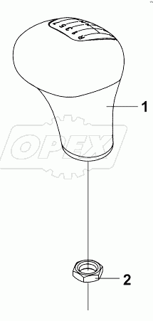 1703A-T0701 Рычаг переключения передач