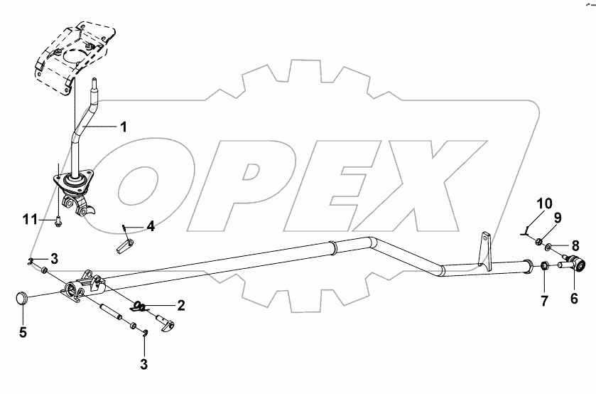 1703B-K2002 Рычаг переключения передач
