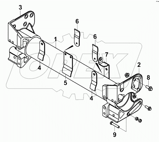 2801I-K21R0 Комплект поперечины - передний