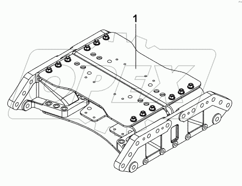 2801P-K2000 Комплект поперечины - балансировочная подвеска