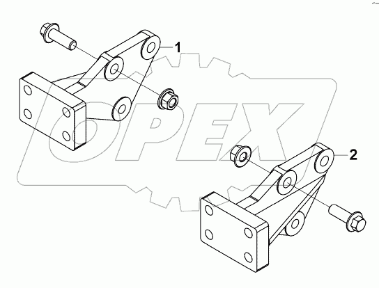 2806A-K21R0 Передний буксирный крюк
