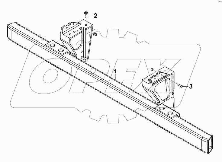 2809E-K50R0 Блок передней нижней защитной установки