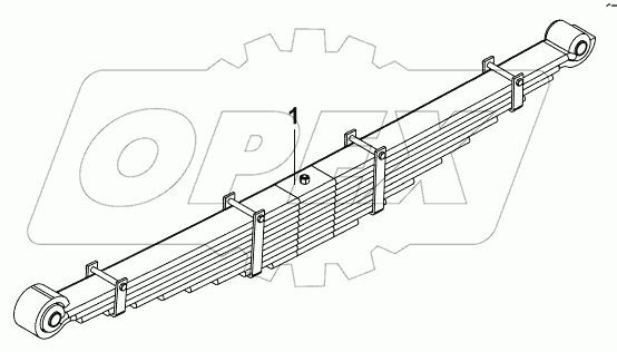 2912A-K2000 Передняя рессора