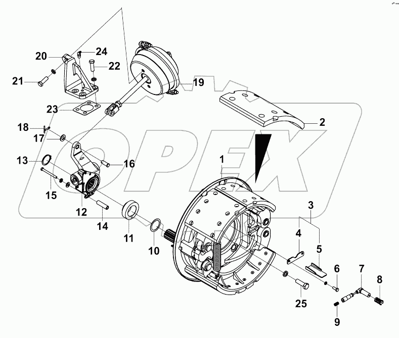3501B-K20R1 Комплект переднего правого тормоза
