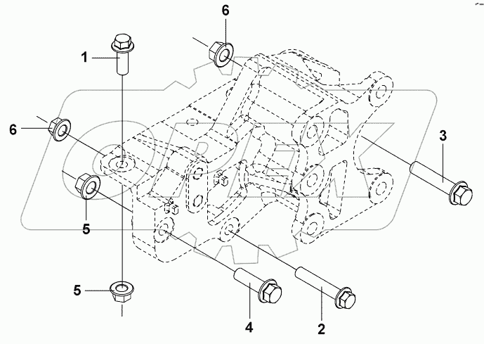3401B-K3600 Монтажный комплект рулевого механизма