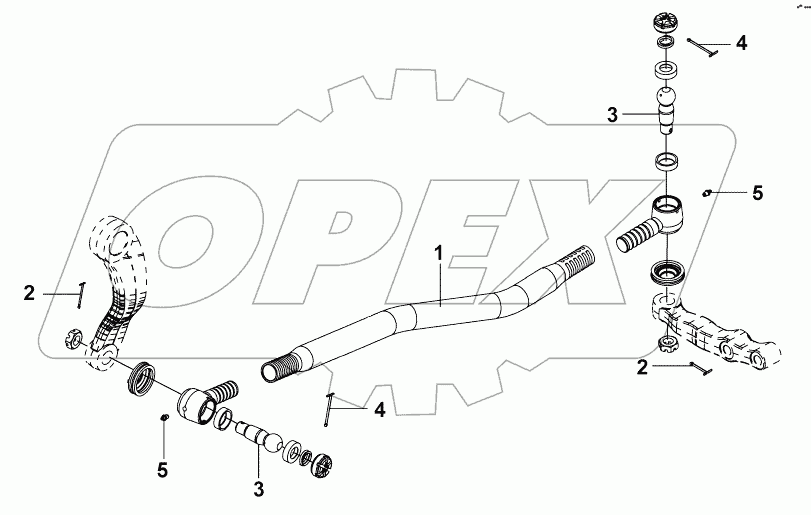 3412A-T1400 Блок рулевой тяги