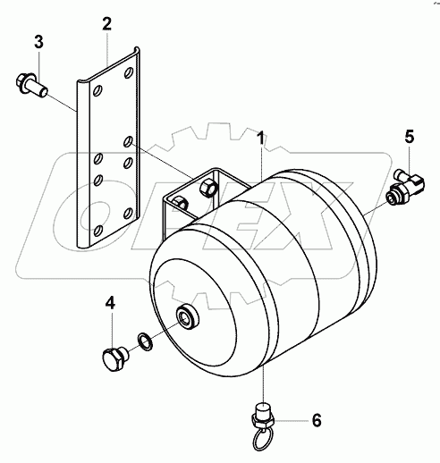 3513K-K20R0 Блок воздушного баллона
