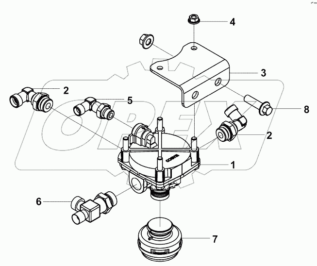 3527A-K21R0 Релейный кран