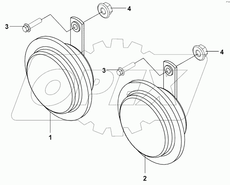 3721A6-ZD2A Копомент электрического гудка