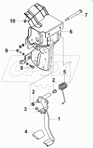 1602D-C0100 Группа педали сцепления