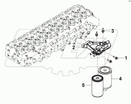 FF90845 Положение топливного фильтра