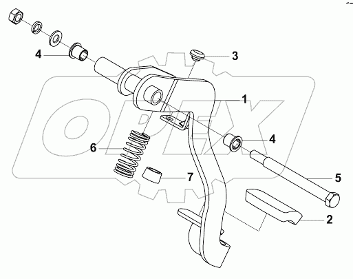 3504A-C0100 Блок педали торможения