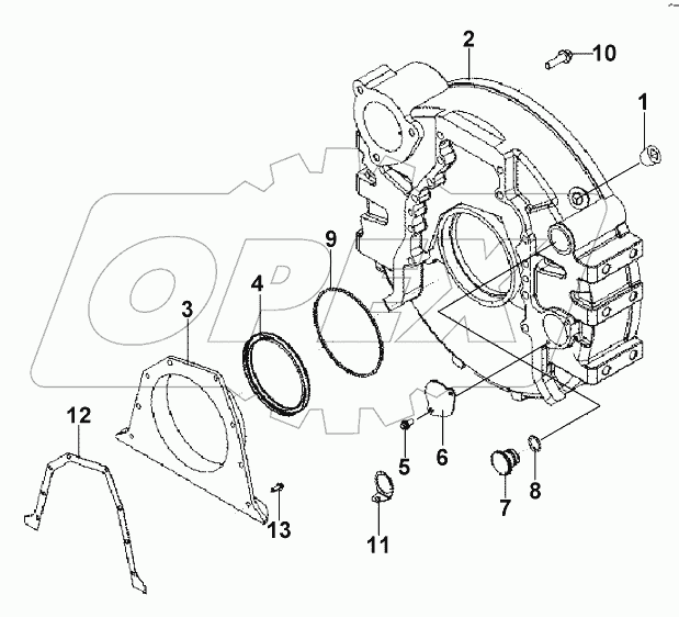 FH9690 Корпус маховика