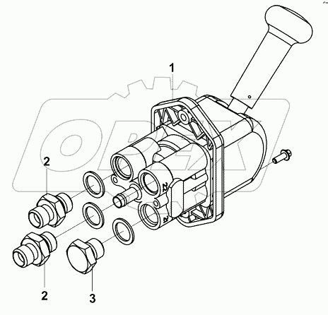 3517A-C0103 Комплект клапана газового тормоза