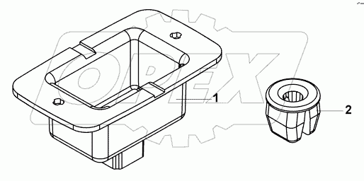 3714N-C0101 Группа ламп ступеней - правая