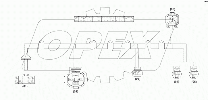 3724M-C0111 Блок жгута проводов передней стенки