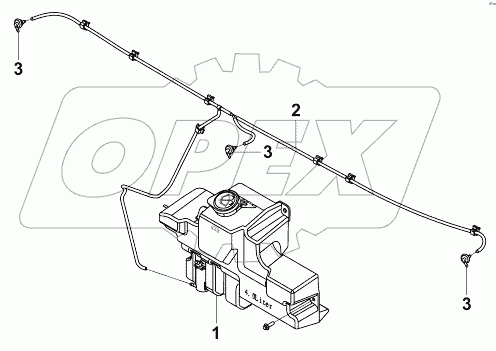 3747A-C0100 Блок омывателя лобового стекла