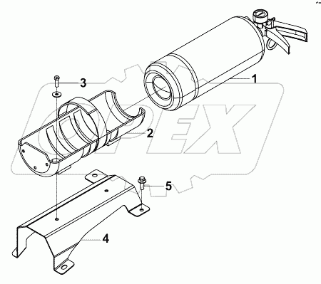 3910A-C1100 Огнетушитель