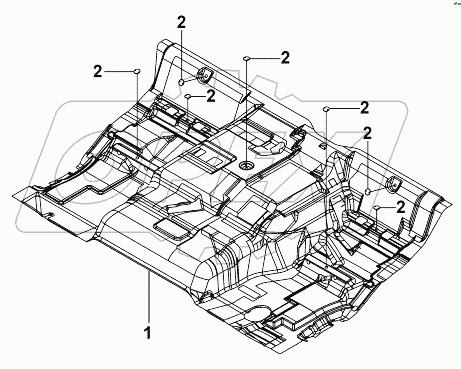 5109A-C0100 Комплект ковёра кабины водителя