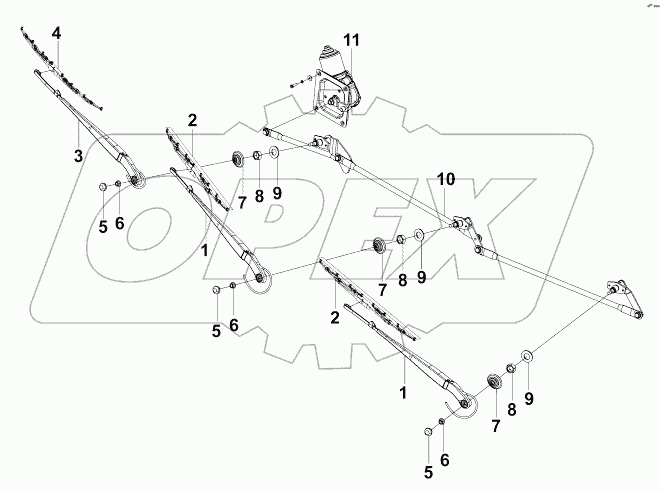 5205A-C0100 Стеклоочиститель