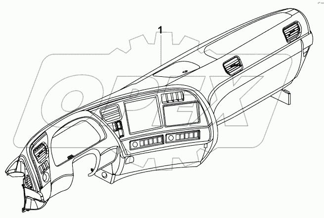 5305910-C01GY0KU Технологический блок приборной панели