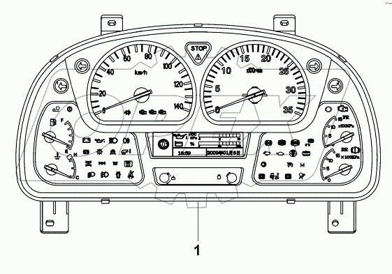 3800A-C1263 Блок комбинированного прибора