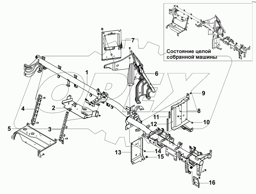 5305A-C0105 Ободок комбинации приборов