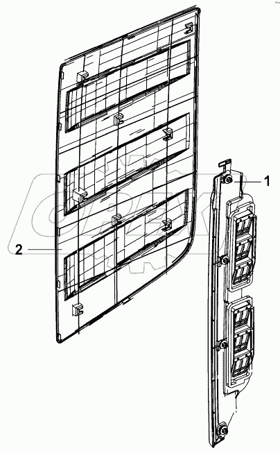 5403B-C0100 Блок окна правой стенки