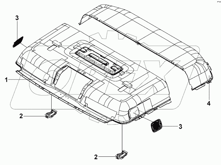 5702A-C0104 Внутренние декоративные элементы крыши